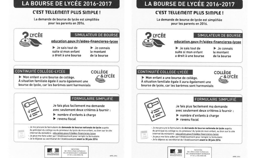 BOURSES DE LYCEE