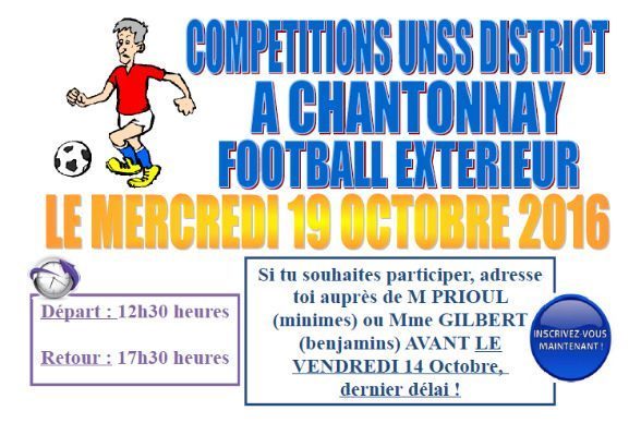 MERCREDI 19 OCTOBRE – FOOT EXTERIEUR ET KIN BALL!