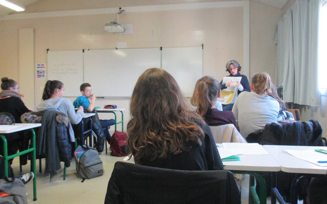 Les élèves de la classe PEM rencontrent une journaliste de Ouest France