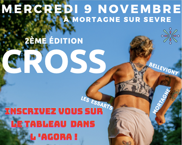 CROSS DISTRICT À MORTAGNE LE 9 NOVEMBRE !